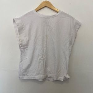 Zara White Muscle Tee